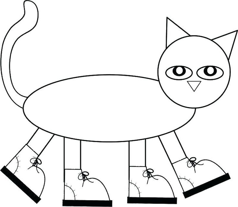 Printable pete the cat coloring pages pdf for kids