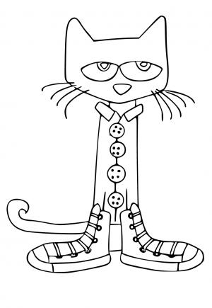 Free printable pete the cat coloring pages sheets and pictures for adults and kids girls and boys