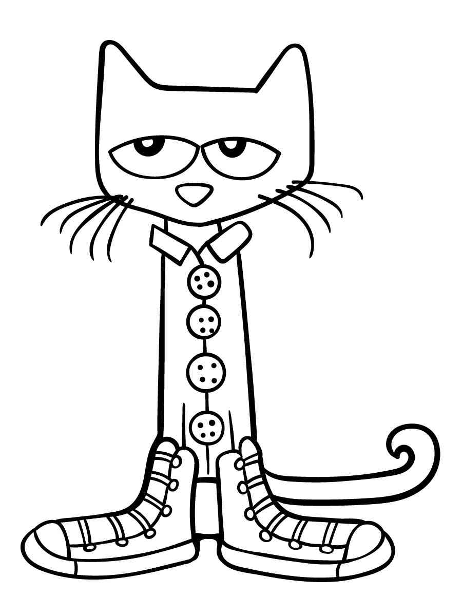 Pete the cat coloring pages