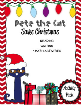 Pete the cat saves christmas panion pack by autism educational supports