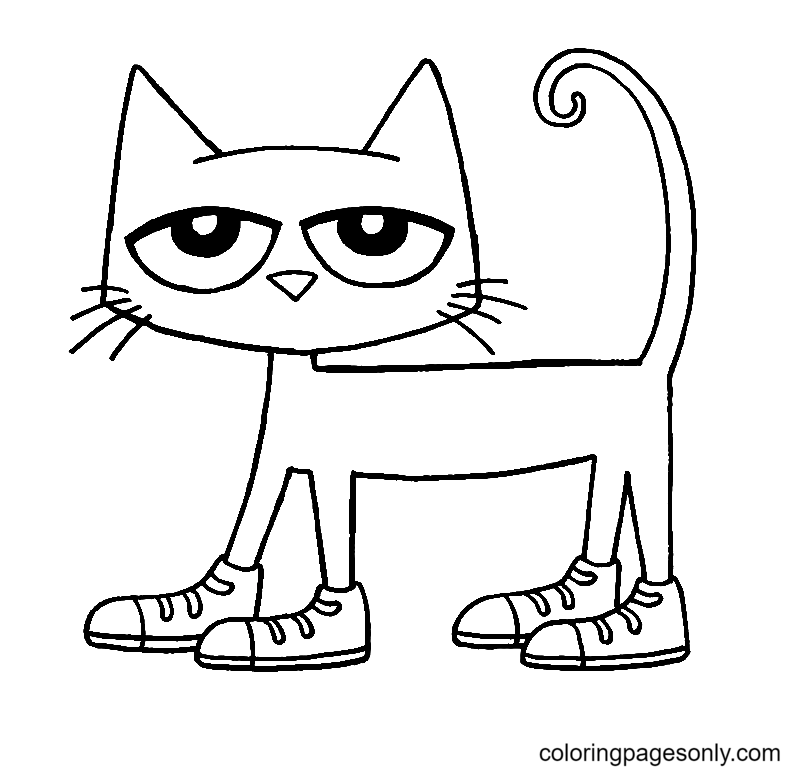 Pete the cat coloring pages printable for free download