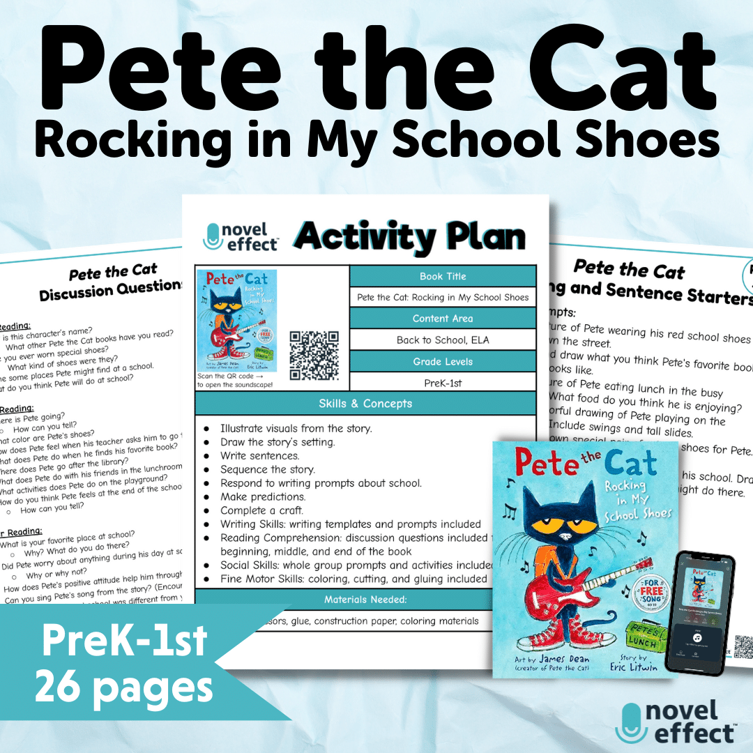 Pete the cat rocking in my school shoes activities