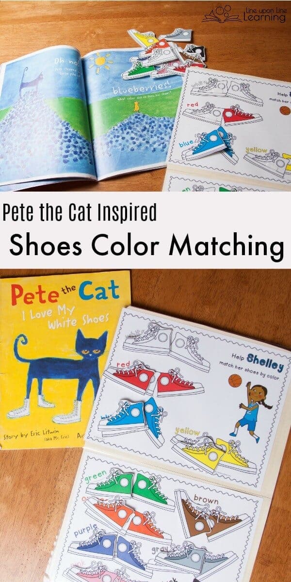 Shoes color matching game activities