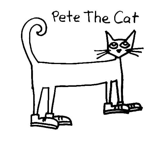 Pete the cat coloring pages