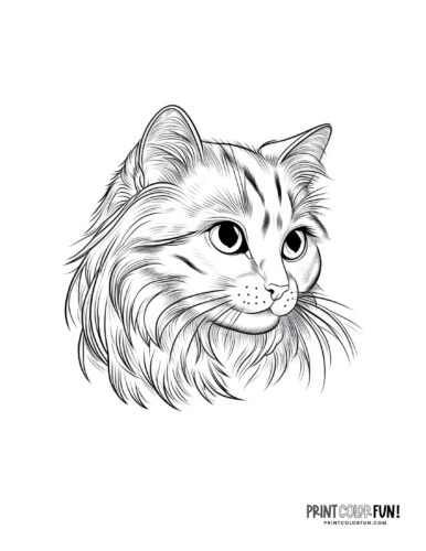 Paws play cat coloring pages craft fun more at