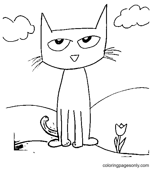 Pete the cat coloring pages printable for free download