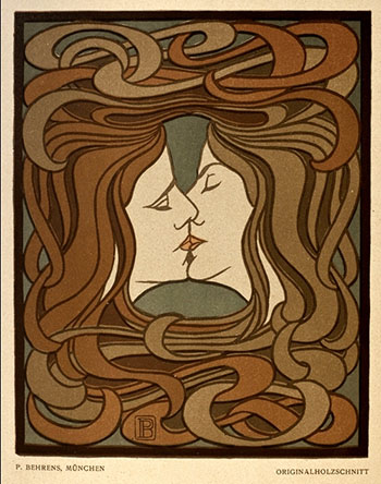 Art nouveau from le baiser by peter behrens