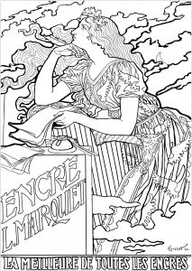 Art nouveau from le baiser by peter behrens