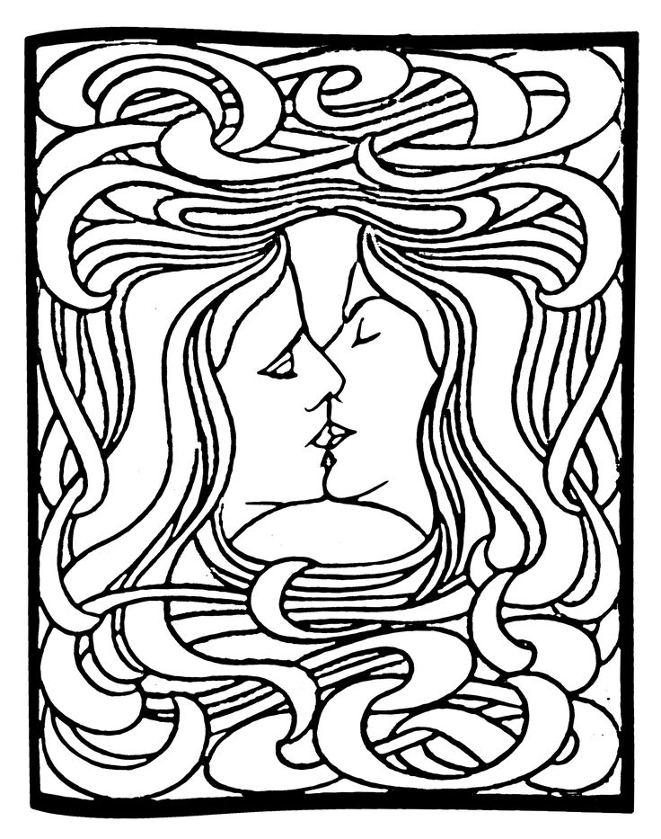 Art nouveau or jugendstil is an international philosophy and style of art architecture and applied art â especially the dâ art nouveau adult coloring pages art