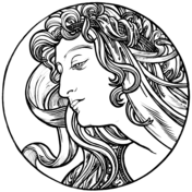 Art nouveau coloring pages free coloring pages