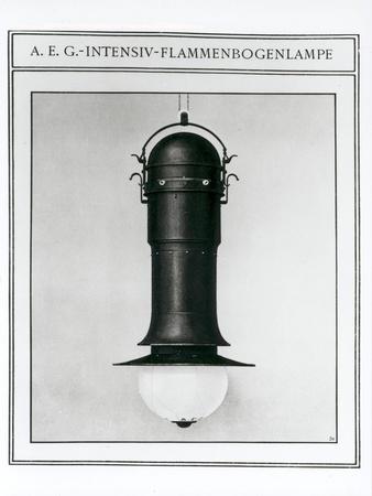 Aeg intensive flame arc lamp giclee print