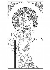 Art nouveau from le baiser by peter behrens