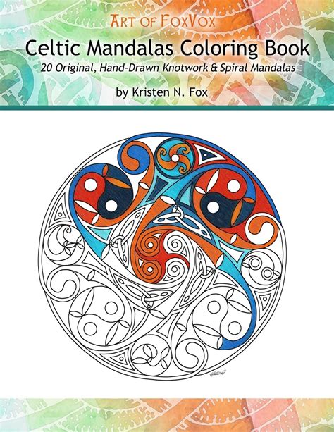 Celtic mandalas colorg book origal hand