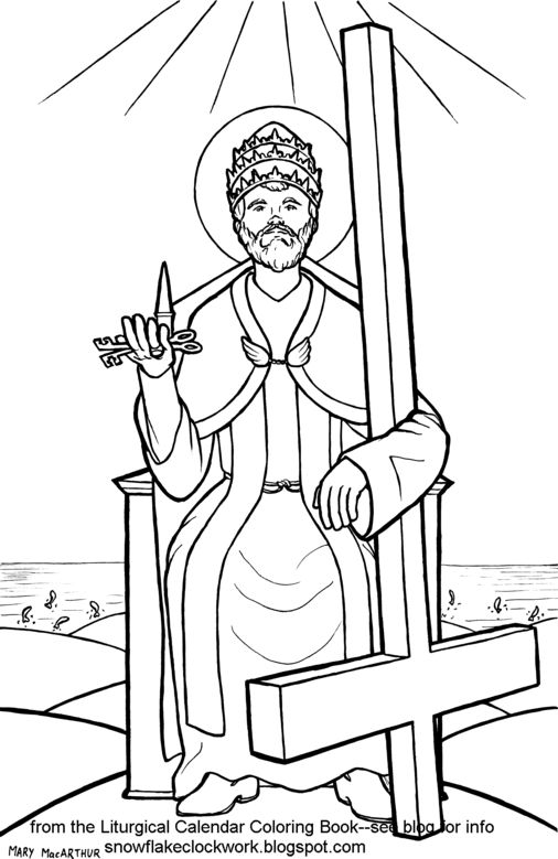 Today is the feast of the chair of st peter which is the title feast of the personal anglican ordinaâ catholic coloring nativity coloring pages coloring pages