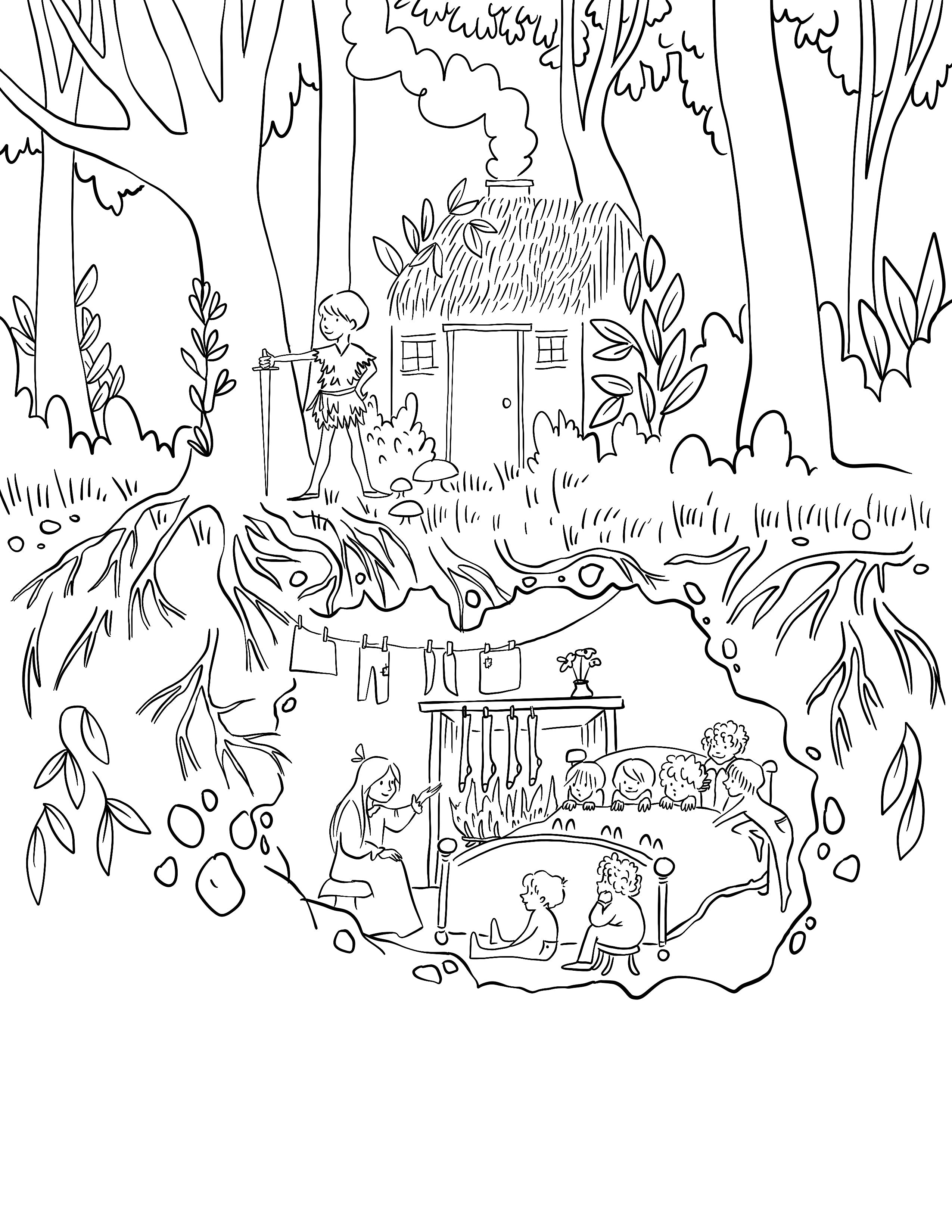 Single coloring page