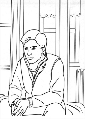 Peter parker coloring page free printable coloring pages