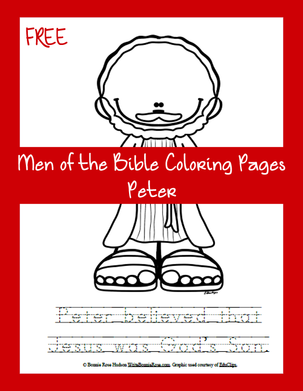 Free men of the bible coloring page