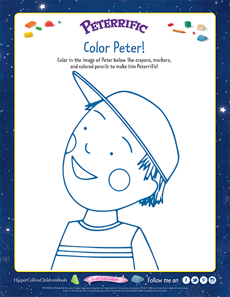 Peterrific coloring page