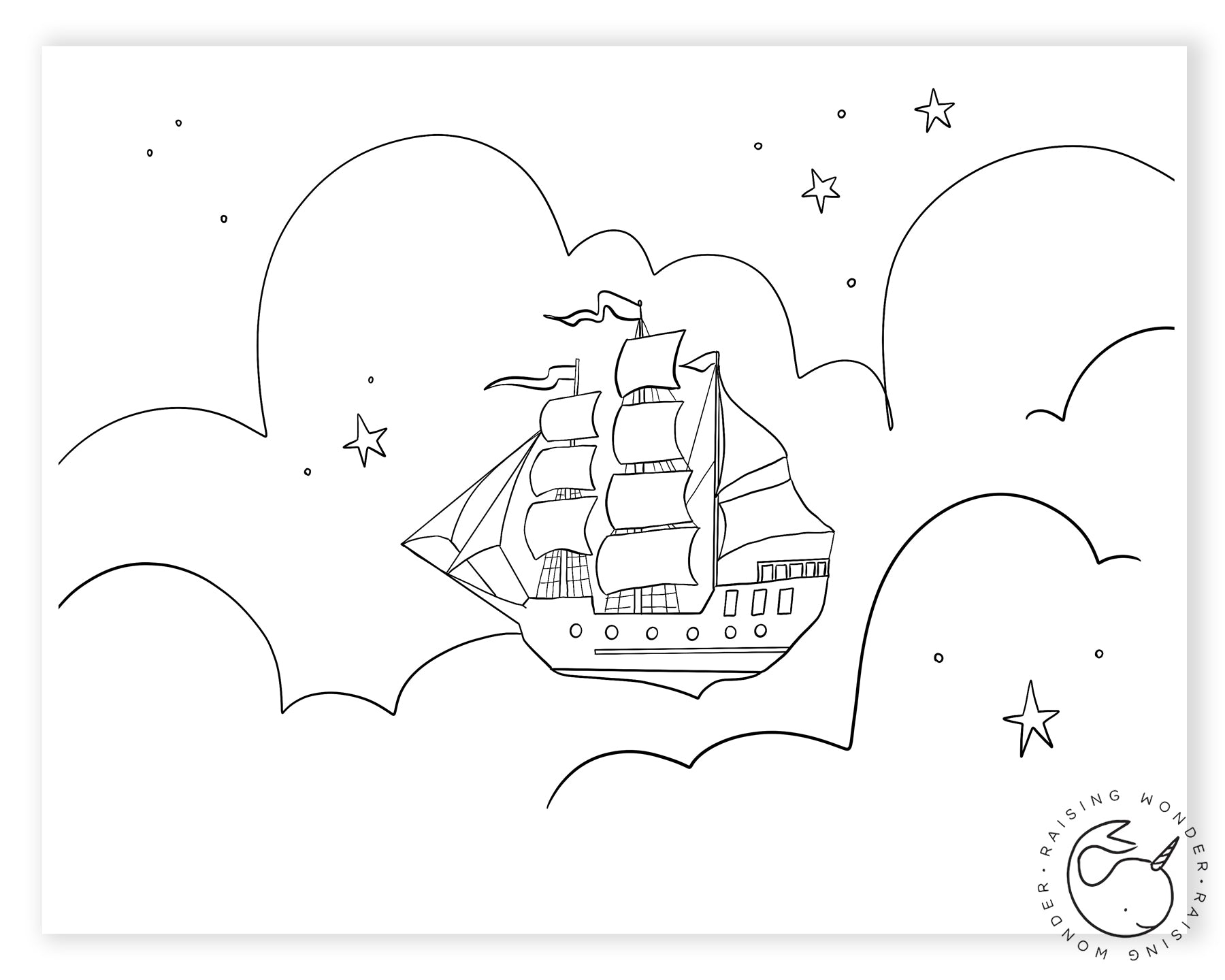 Single coloring page