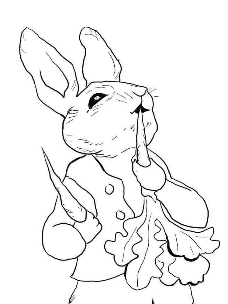 Print peter rabbit coloring page