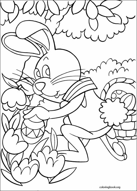 Peter cottontail coloring page