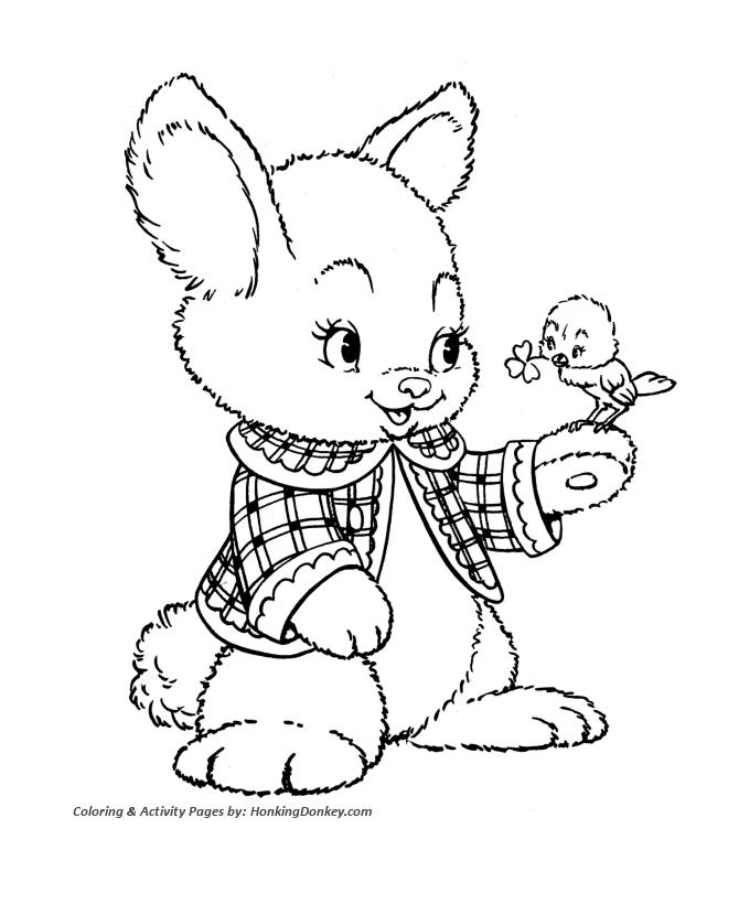 Peter cottontail coloring pages