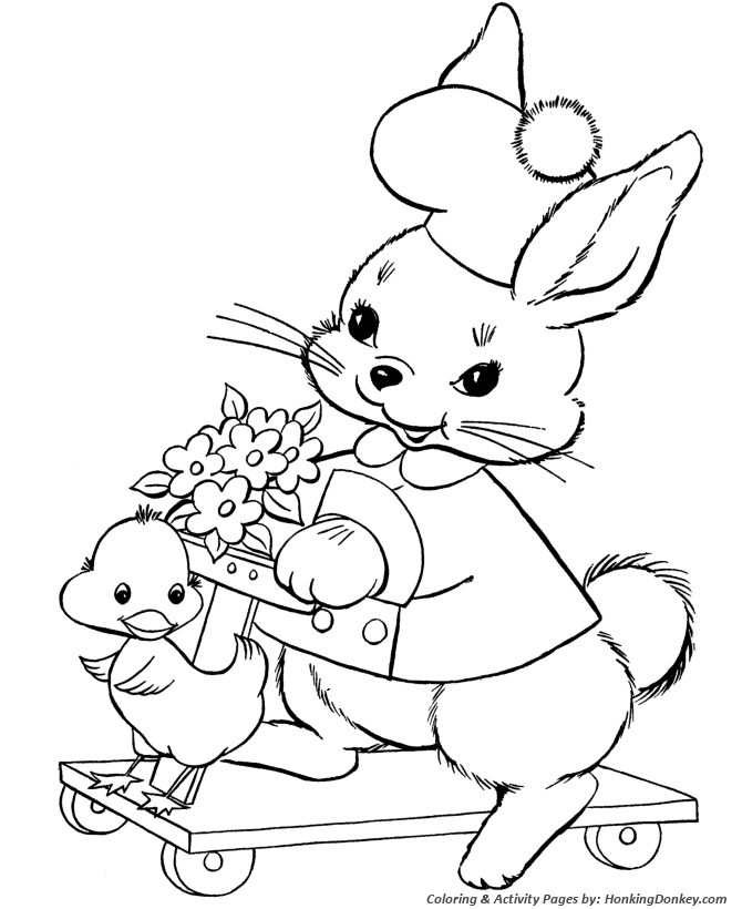 Peter cottontail coloring pages