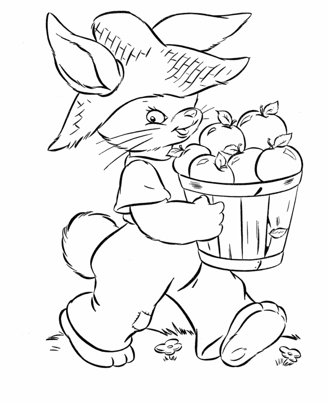 Easter bunny coloring pages bluebonkers