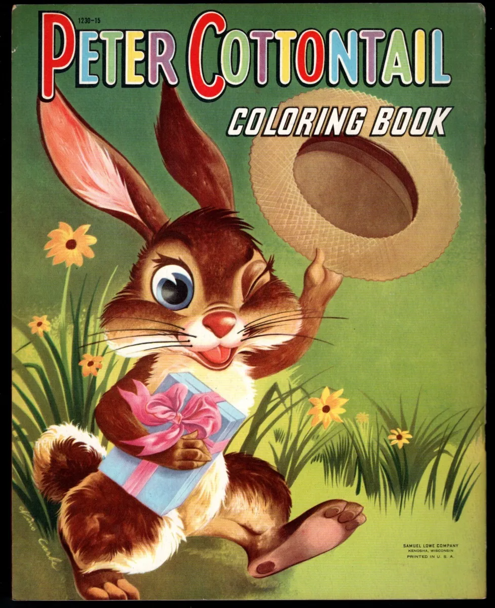 Peter cottontail coloring book