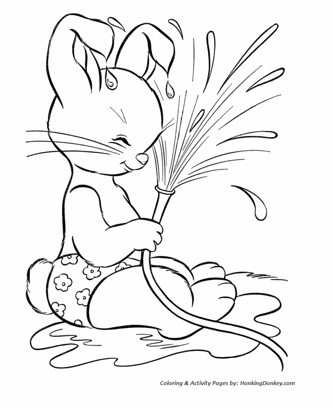 Peter cottontail coloring pages