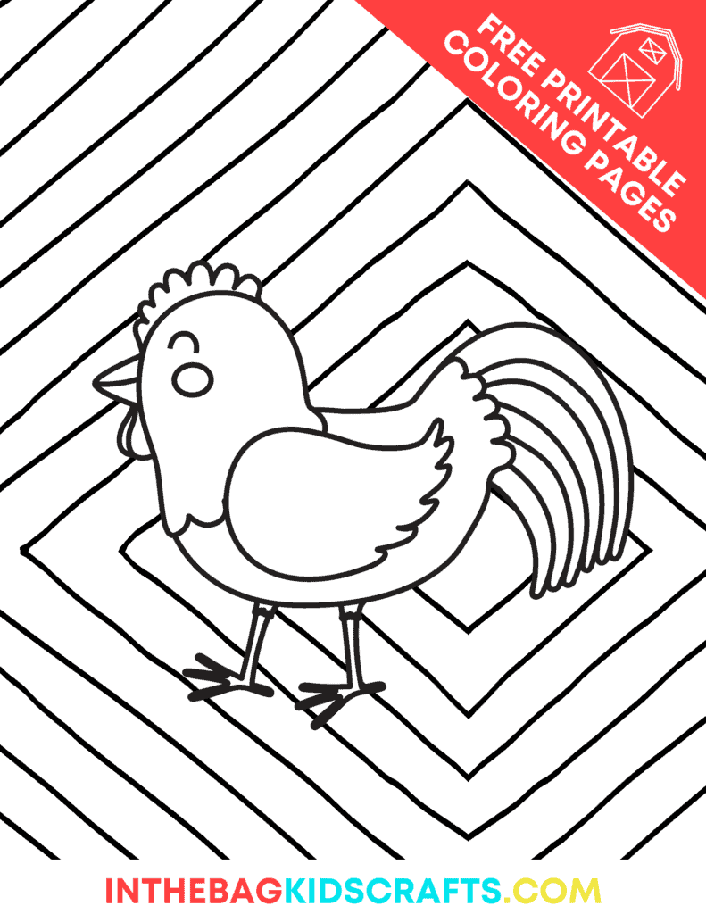 Farm animal coloring pages free download â in the bag kids crafts