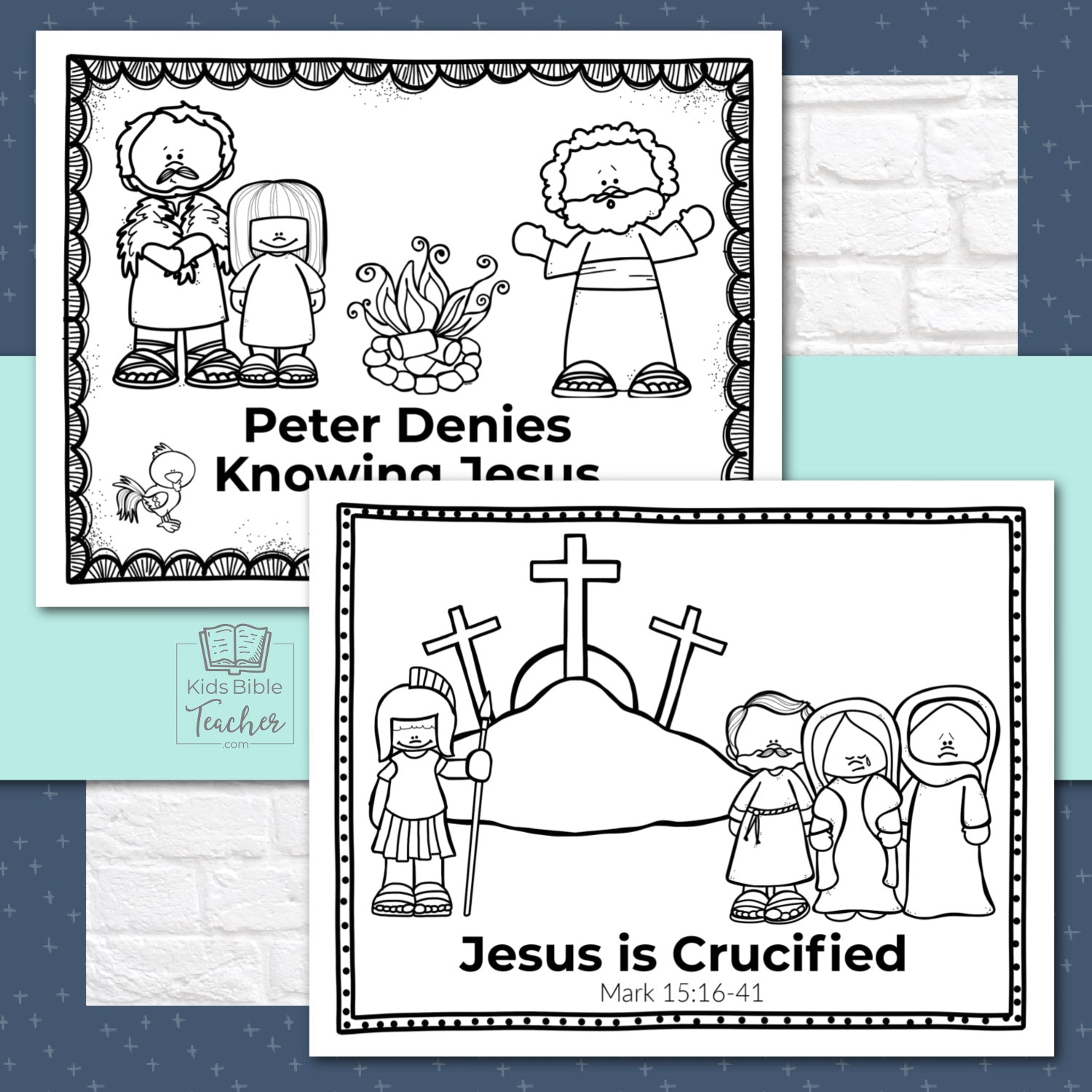 Jesus death and resurrection activity easter booklet pages and mini c â kids bible teacher