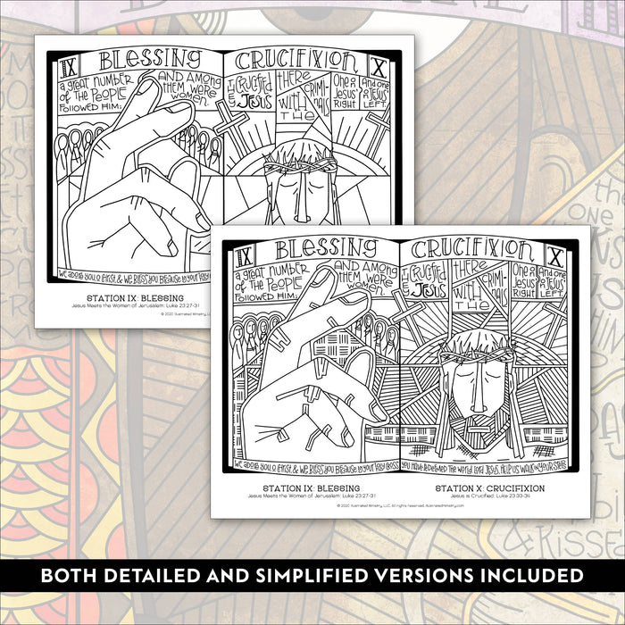 Stations of the cross coloring pages for all ages â illustrated ministry