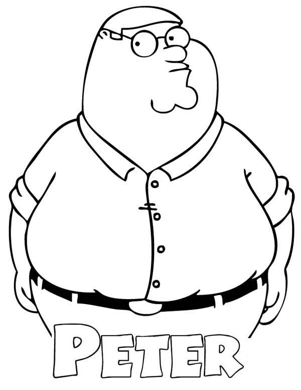 Peter griffin coloring pages coloring pages coloring books peter griffin