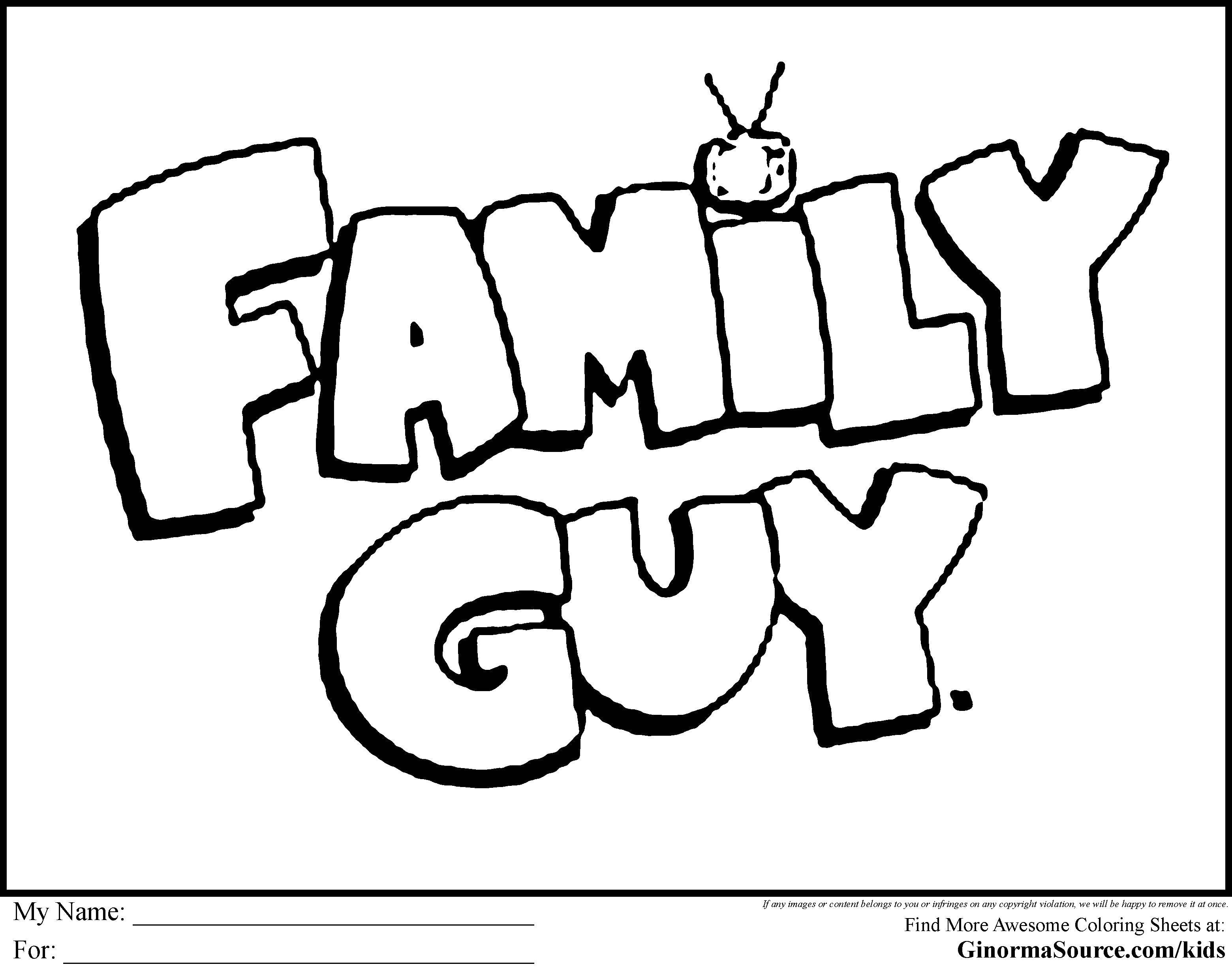 Online coloring pages guy coloring family guy cartoons