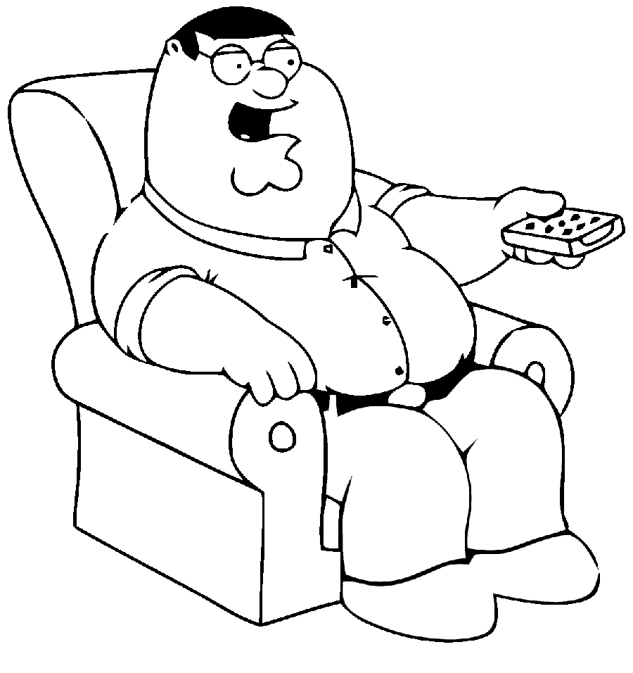 Family guy coloring pages printable for free download