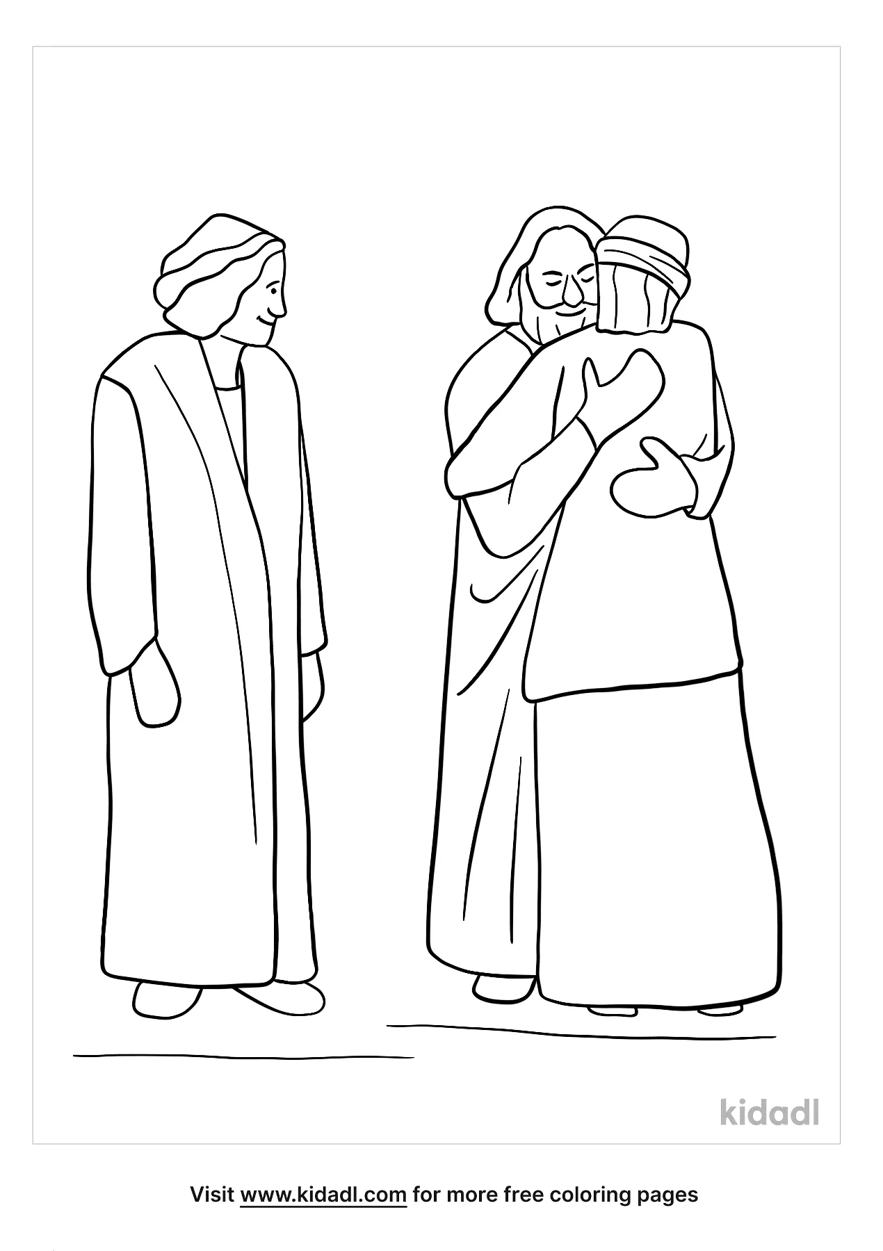 Free peter and john coloring page coloring page printables