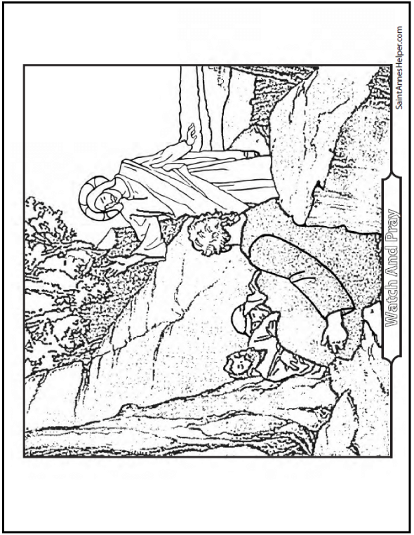 Jesus waking the apostles coloring page ââ jesus coloring pages