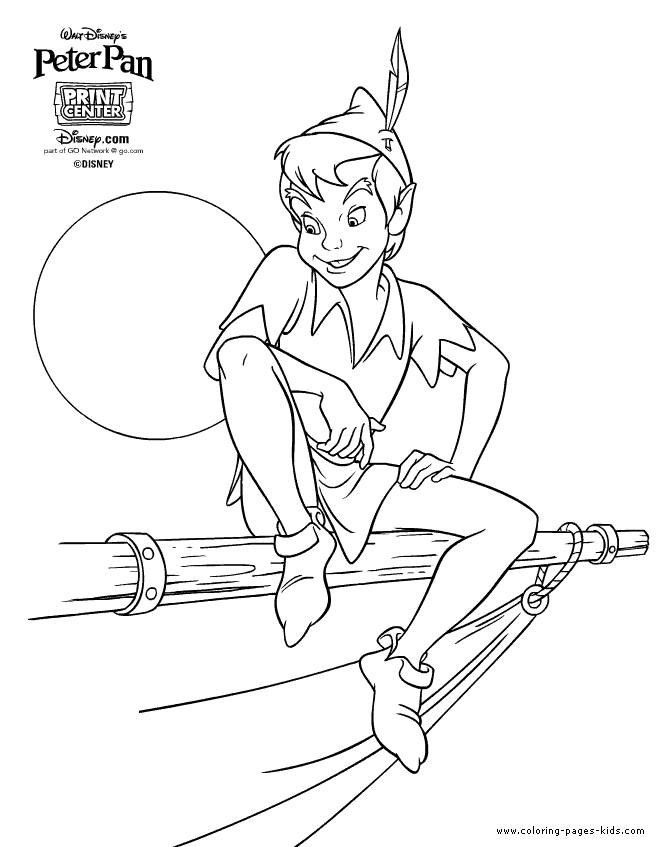 Peter pan coloring pages