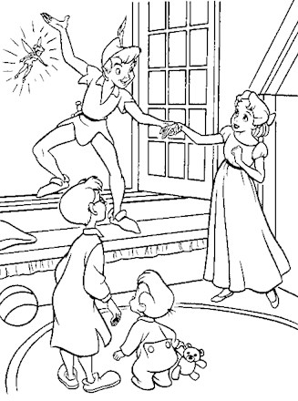 Peter pan coloring page