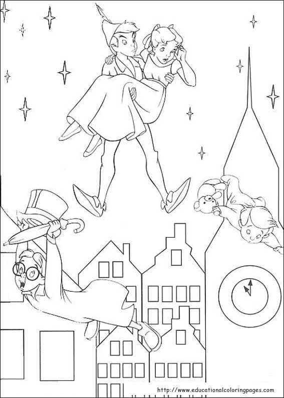 Peter pan coloring pages