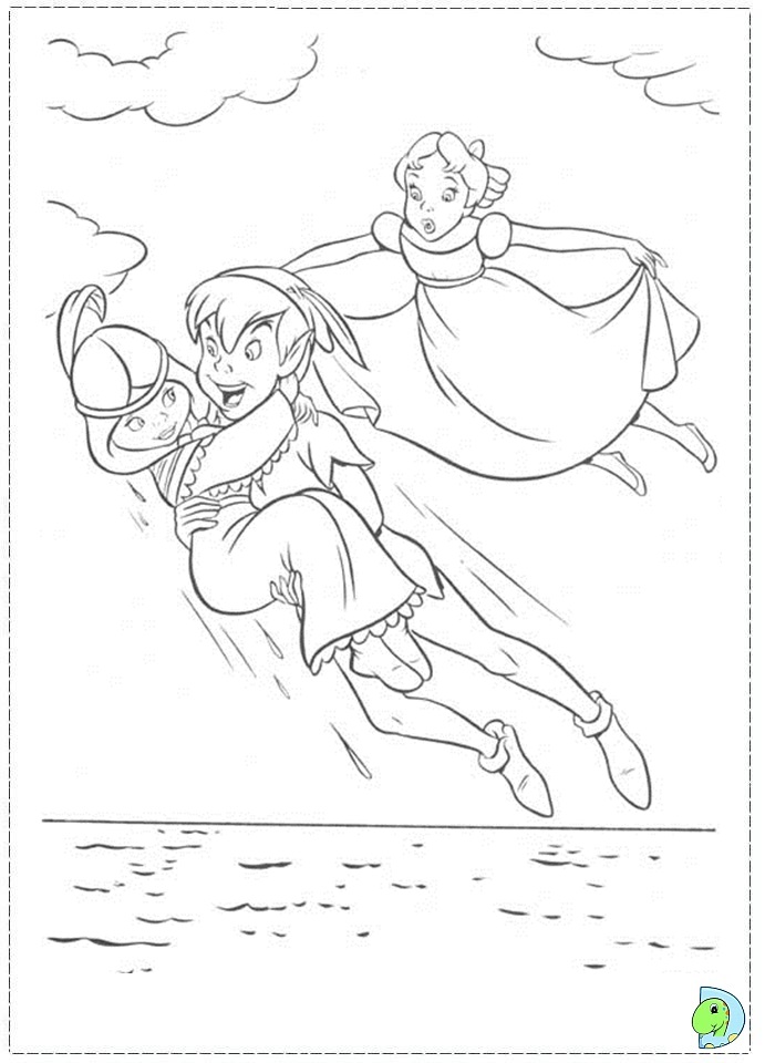 Peter pan coloring page