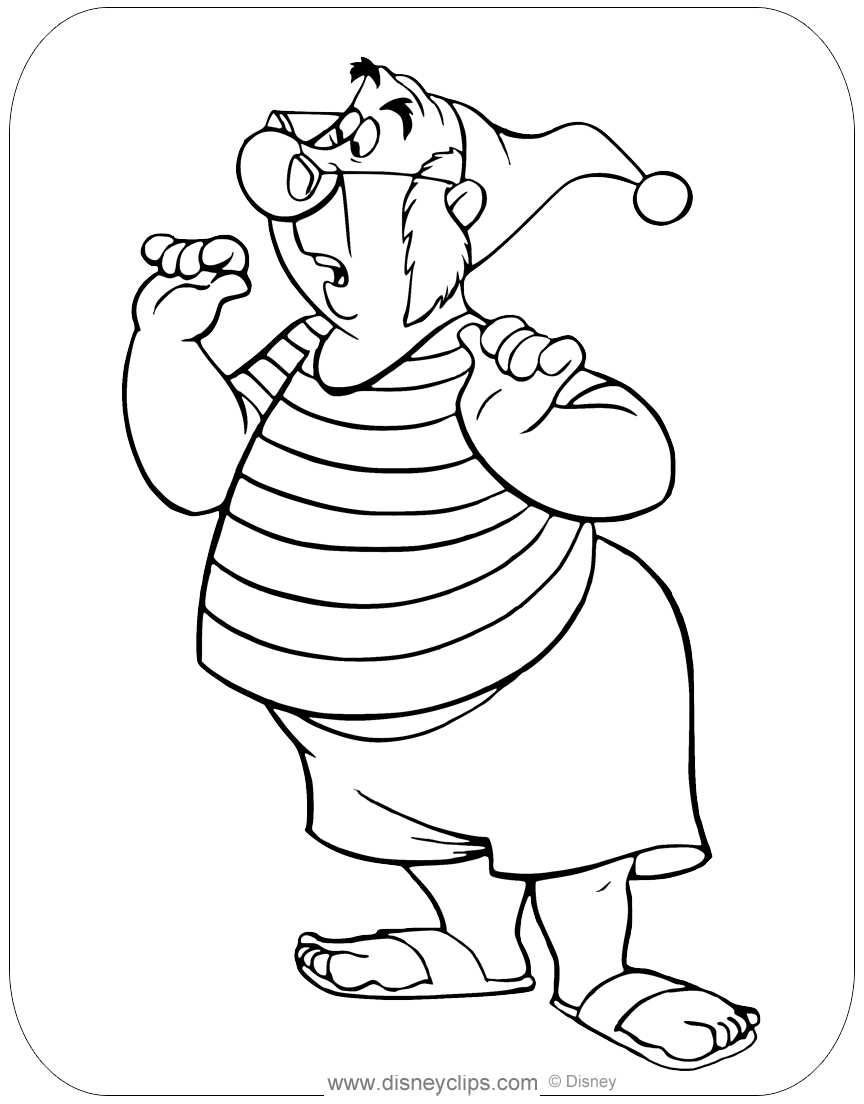 Peter pan coloring pages