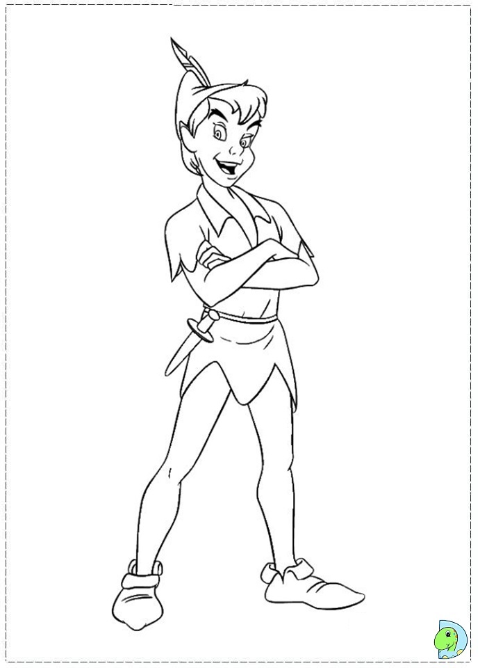 Peter pan coloring page