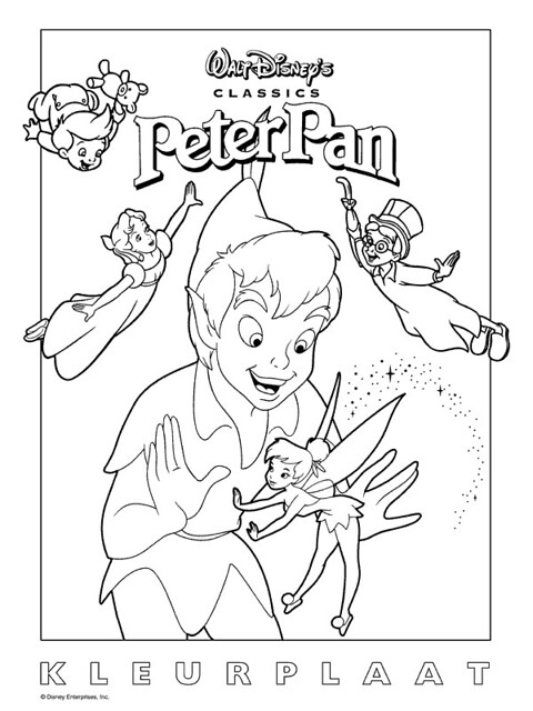 Peter pan a peter pan coloring page that i thought you miâ