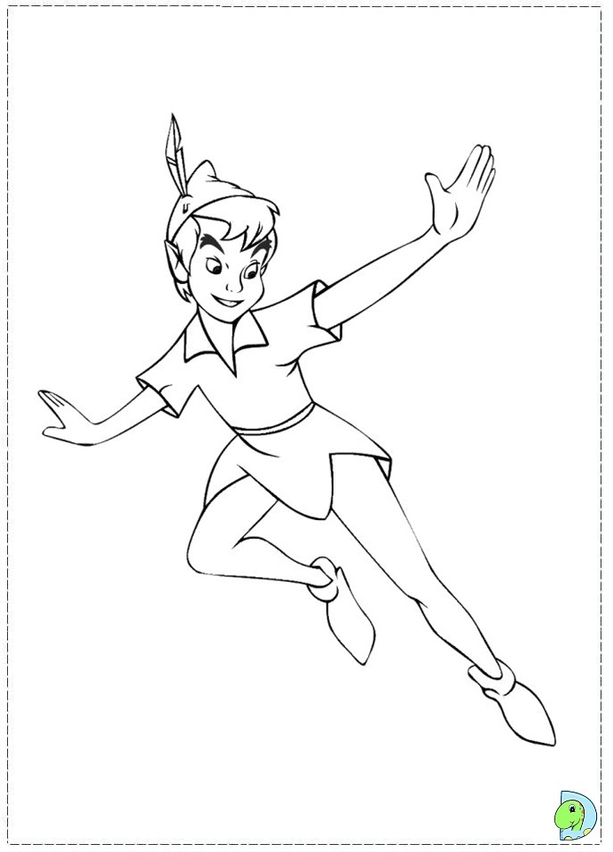 Peter pan coloring page