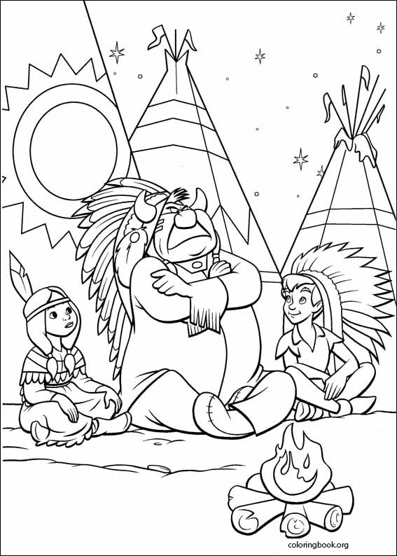 Peter pan coloring page