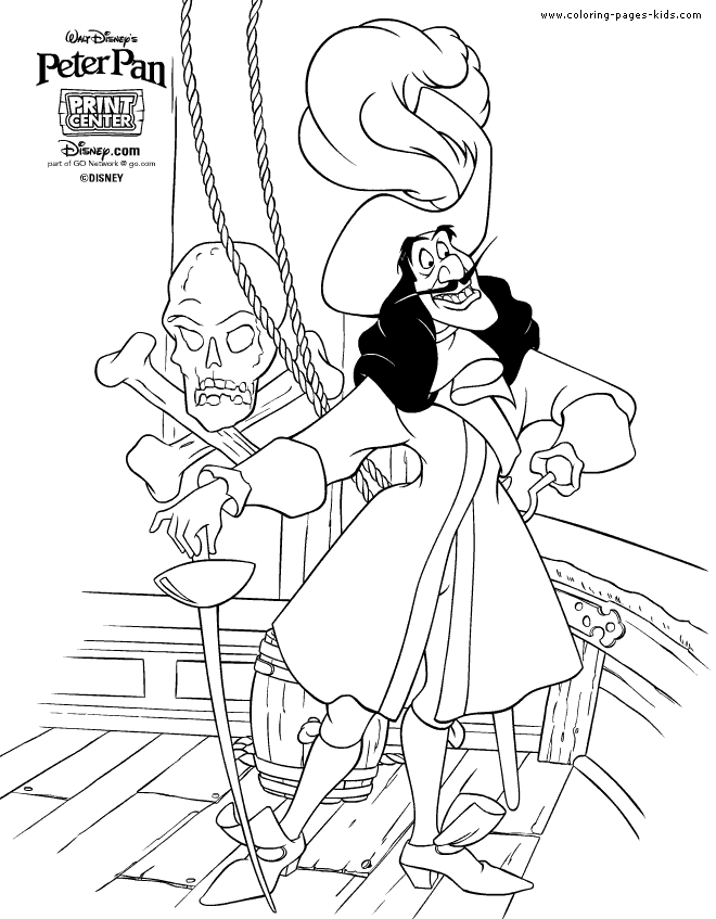 Peter pan coloring pages