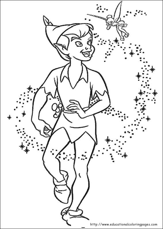 Peter pan coloring pages