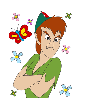 Peter pan coloring page coloring pages for kids to color and print